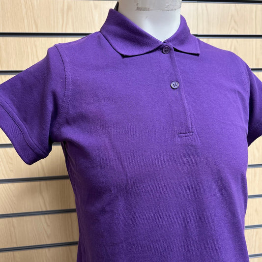 Medium B&C Women’s Purple Polo Shirt - Cleaning Products UK