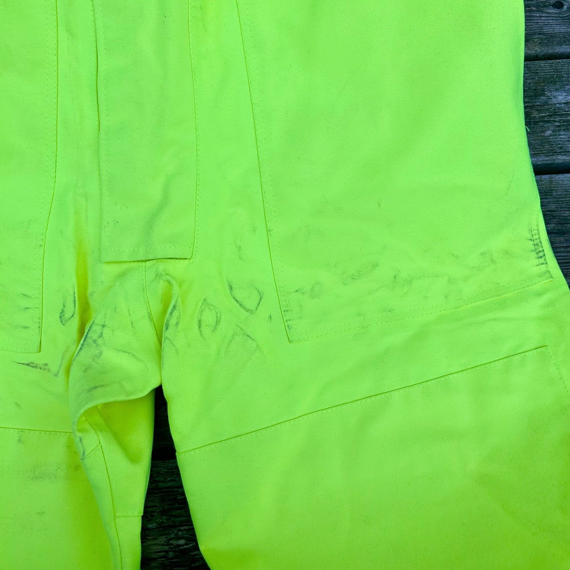 Medium Bib and Brace Yellow Hivis Gore - Tex (marked) - Cleaning Products UK