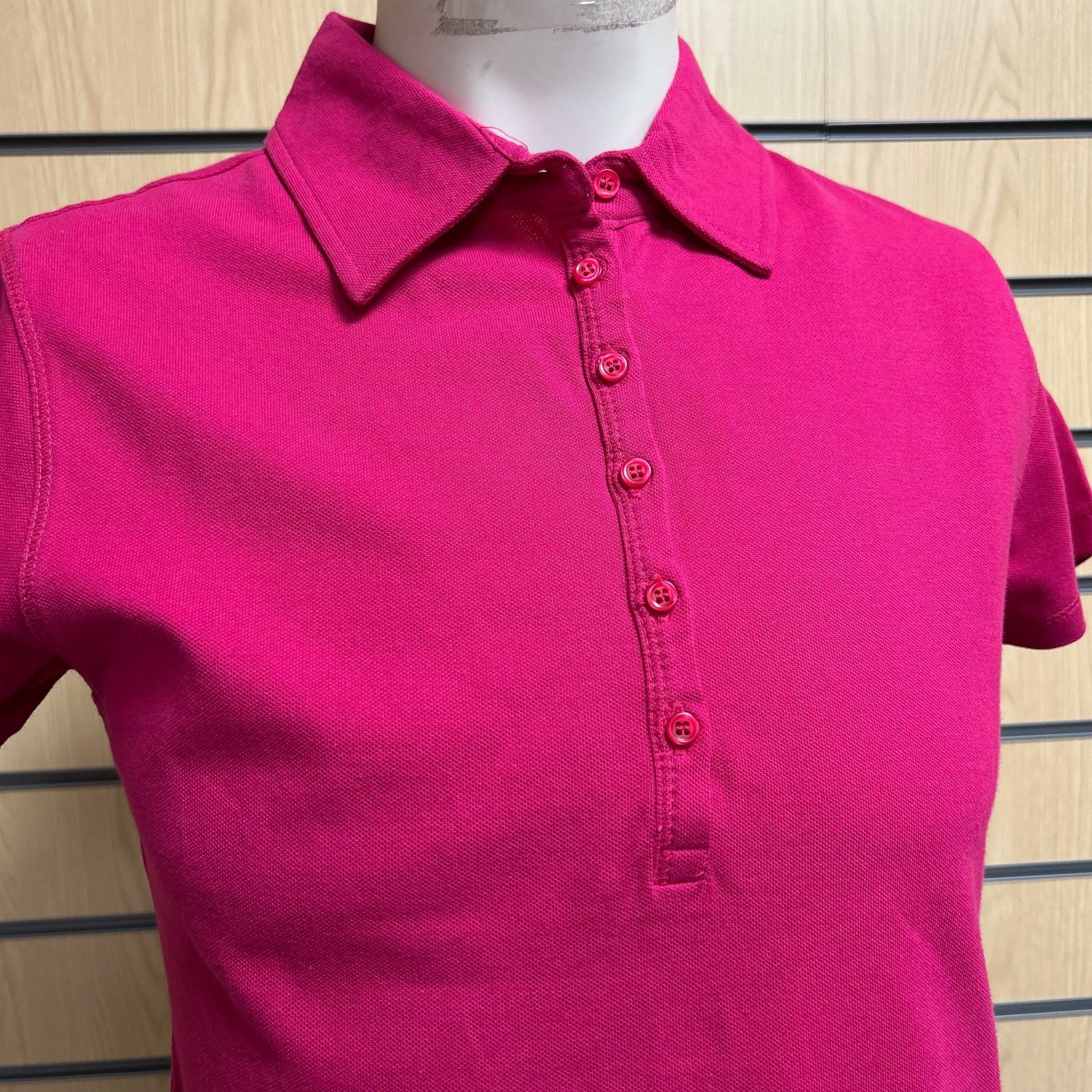 Medium SkinniFit Women's Polo Shirt | Fuchsia Pink SK042 - Cleaning Products UK