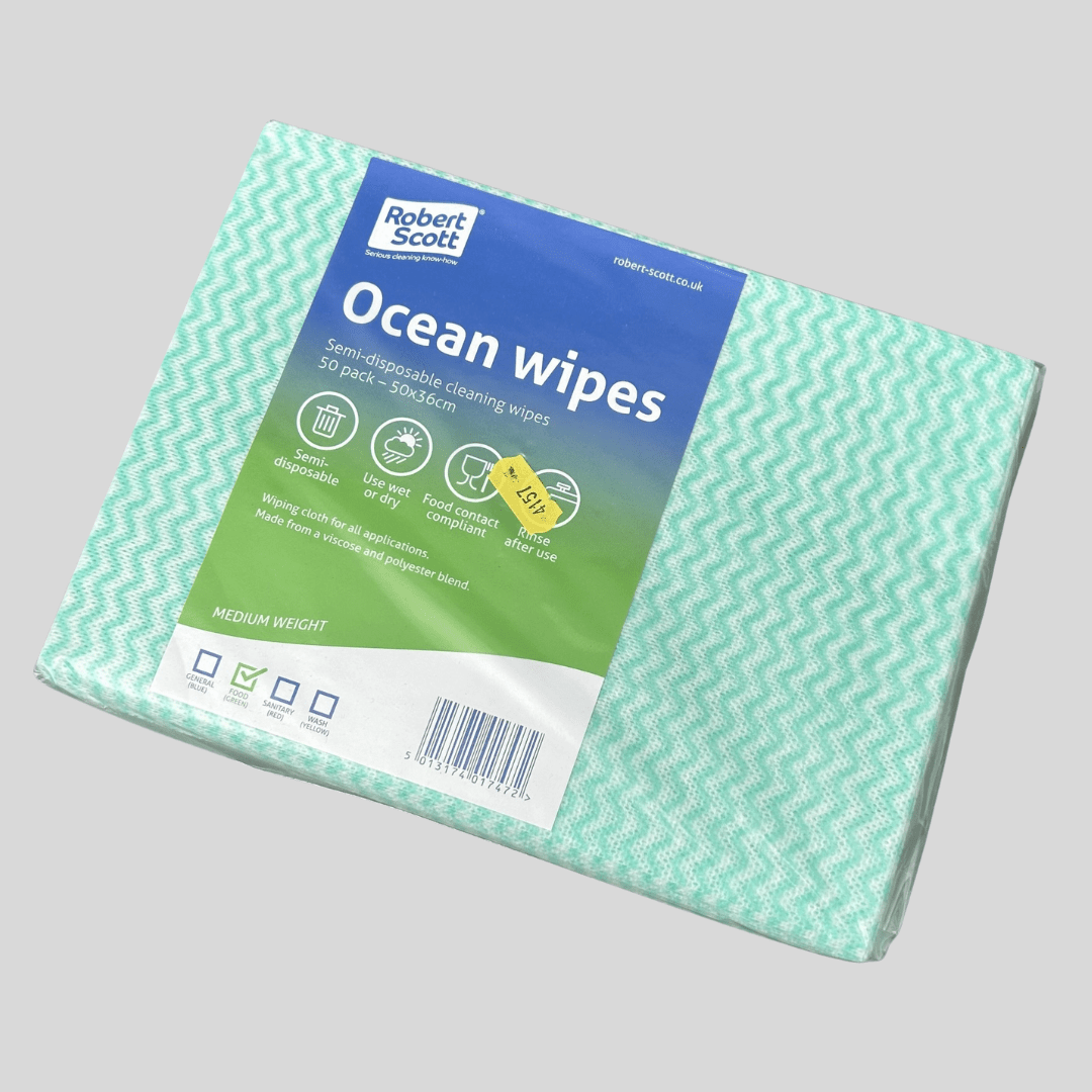 Medium Weight J - Cloths – Pack of 50 (Red, Green, Blue, Yellow) - Cleaning Products UK