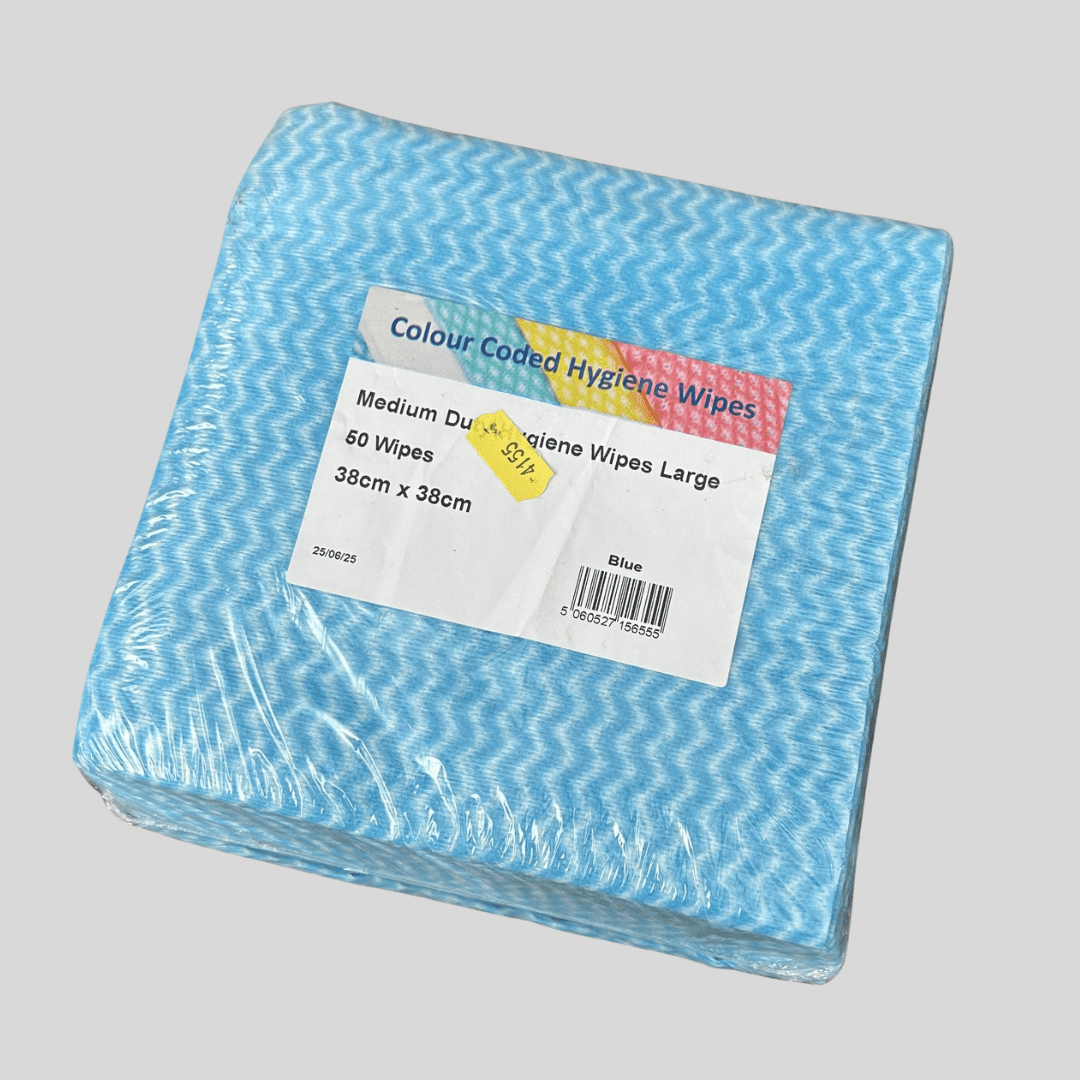Medium Weight J - Cloths – Pack of 50 (Red, Green, Blue, Yellow) - Cleaning Products UK