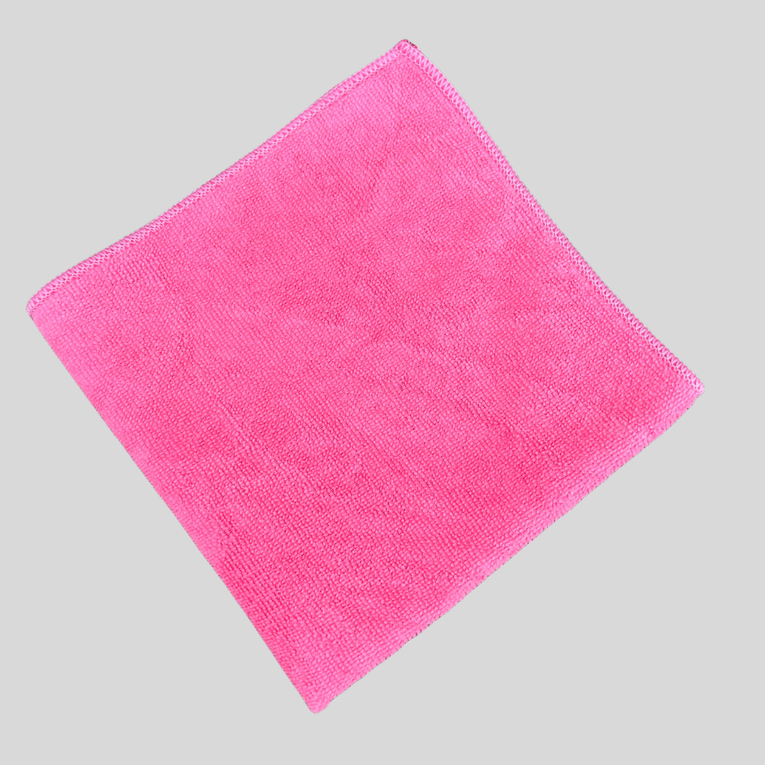 Microfibre Cleaning Cloth 40x40cm – Pink, Yellow, Green or Blue - Cleaning Products UK