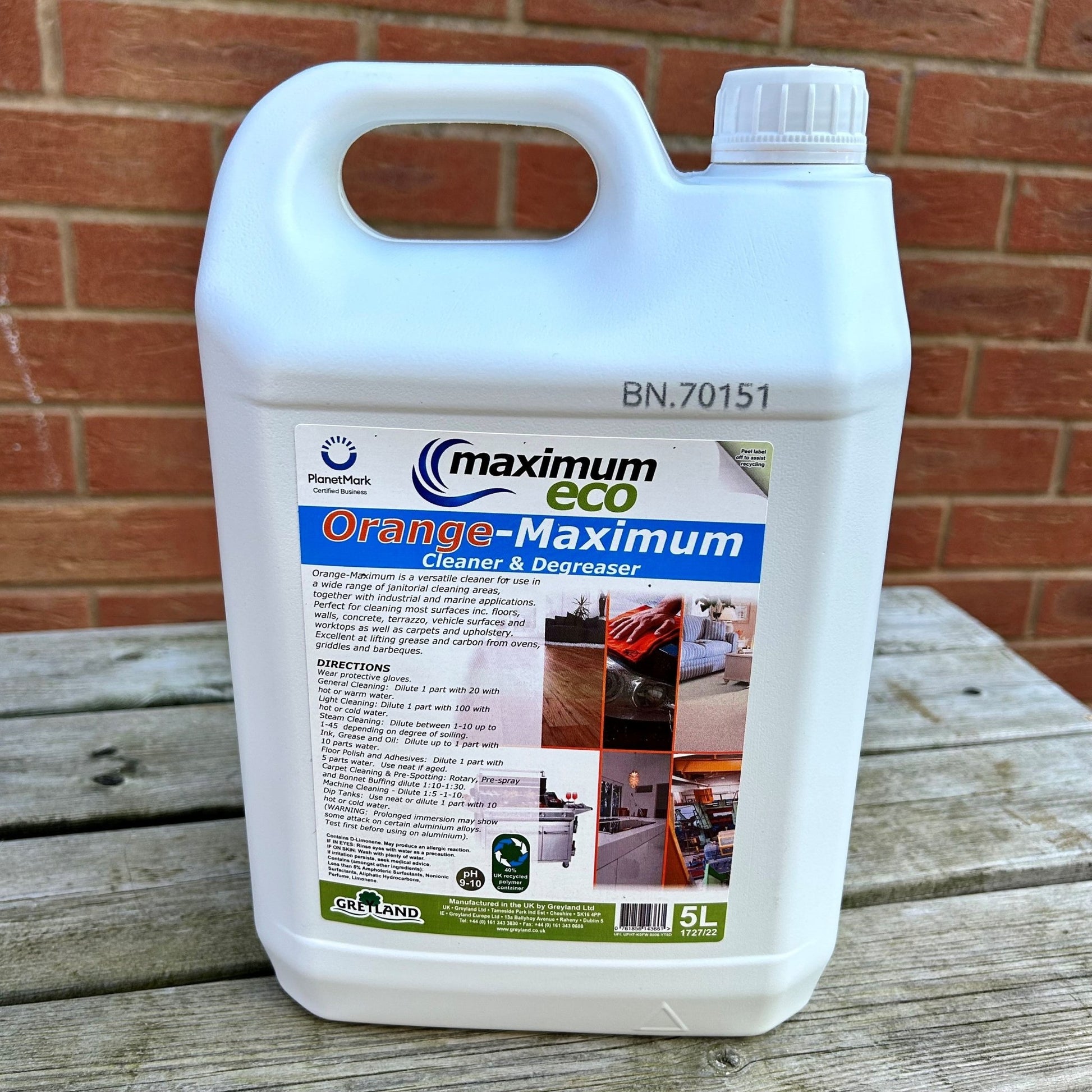 Orange Maximum 5ltr - Cleaning Products UK