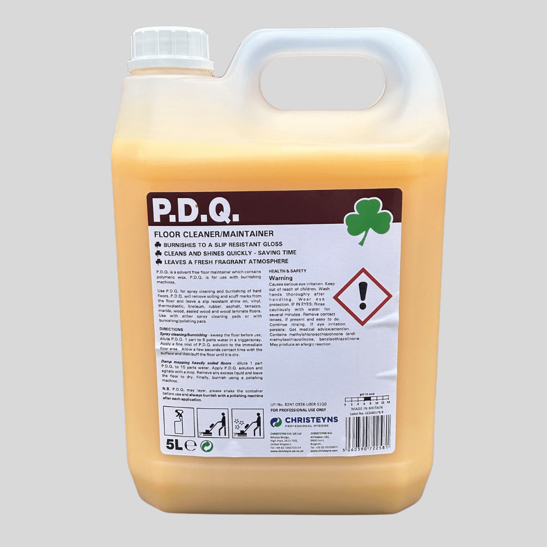 PDQ Floor Cleaner / Polish Maintainer 5ltr - Cleaning Products UK