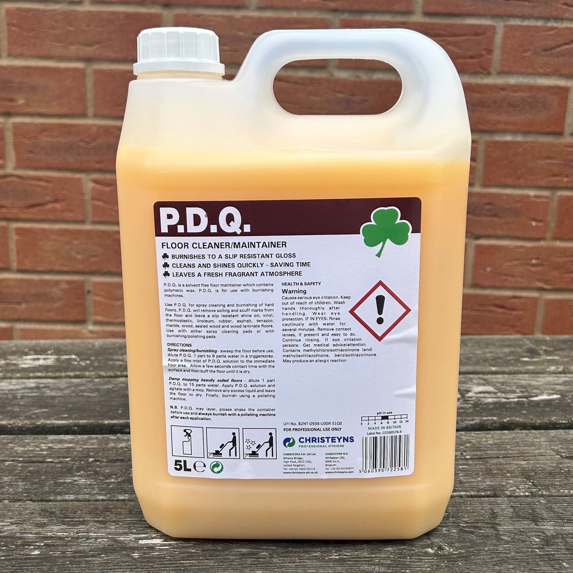 PDQ Floor Cleaner / Polish Maintainer 5ltr - Cleaning Products UK