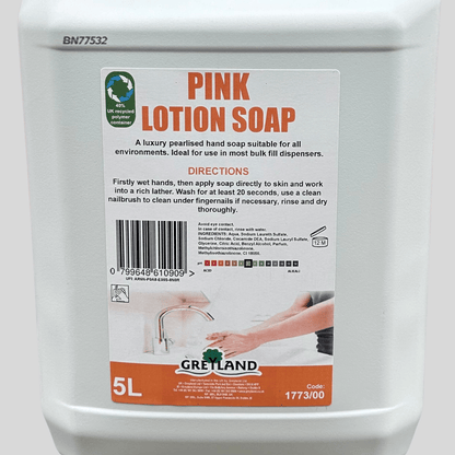 Pink Lotion Soap 5ltr - Cleaning Products UK