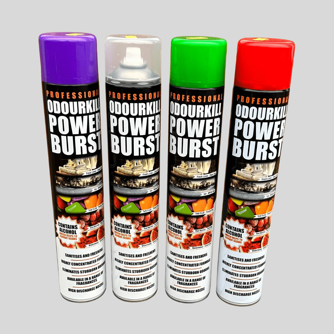 Powerburst Air Freshener 750ml – Red Berries, Fresh Linen, Watermelon, Tutti Frutti - Cleaning Products UK