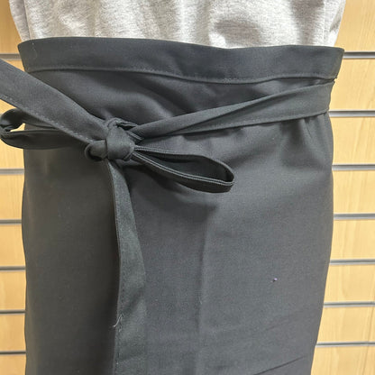 Premier PR107 Black Bib Apron – No Pocket (One Size) - Cleaning Products UK