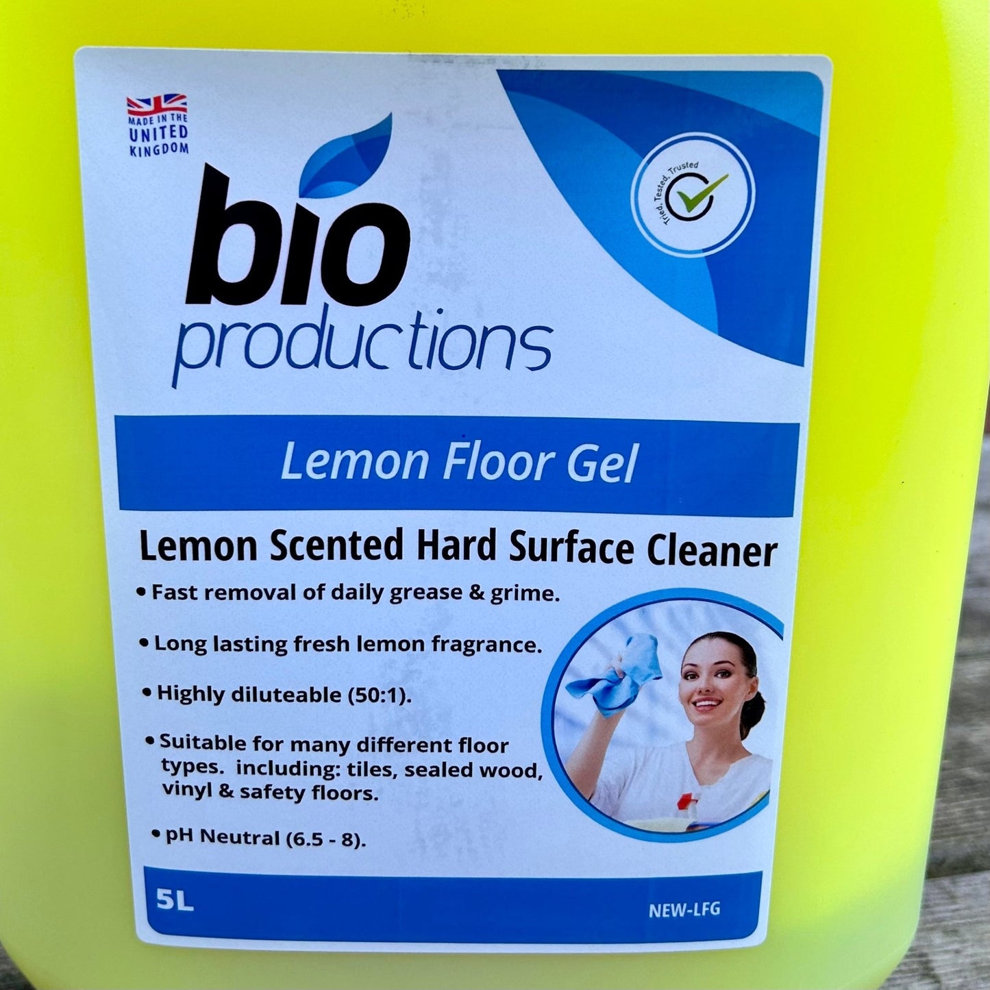 Premium Lemon Floor Gel 5ltr - Cleaning Products UK