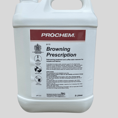 Prochem Browning Prescription 5 Litre – Coffee & Tannin Stain Remover - Cleaning Products UK