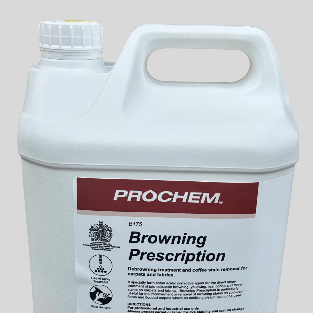 Prochem Browning Prescription 5 Litre – Coffee & Tannin Stain Remover - Cleaning Products UK