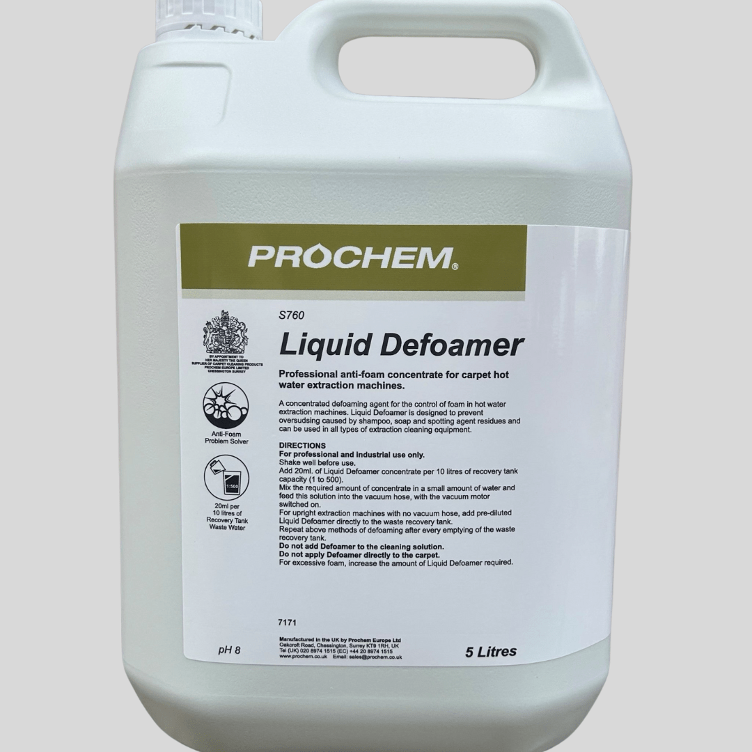 Prochem Liquid Defoamer 5 Litre - Cleaning Products UK
