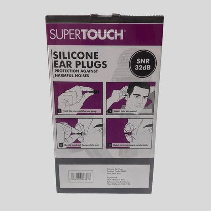 Reusable Silicone Ear Plugs Box 200 Pairs - Cleaning Products UK