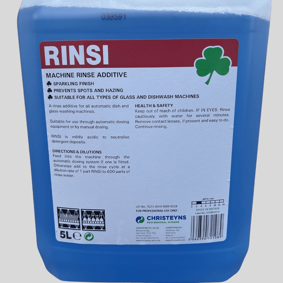 RINSI Machine Rinse Additive 5ltr - Cleaning Products UK