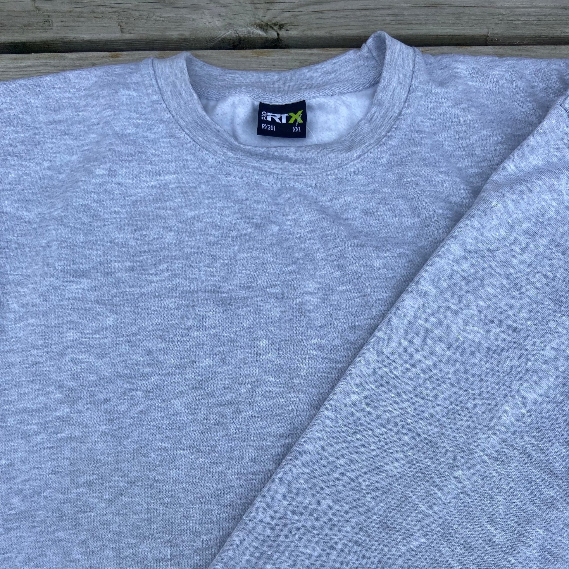 RX301 Sweatshirt Heather Grey XXLarge - Cleaning Products UK