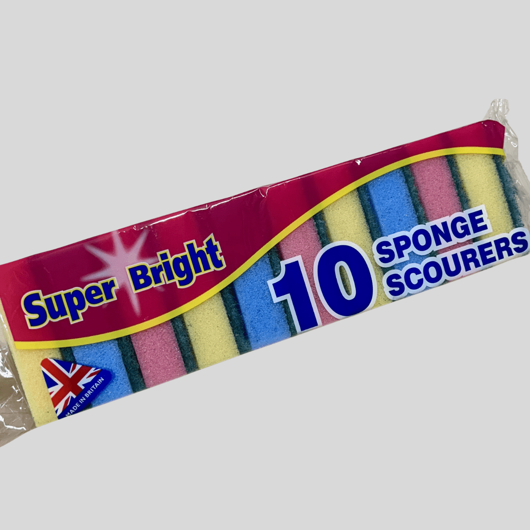 Scourers Multi Coloured PK 10 - Cleaning Products UK