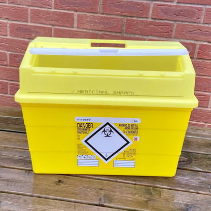 Sharps Disposal Containers - Needle Bin - Sharps Box - Cleaning Products UK