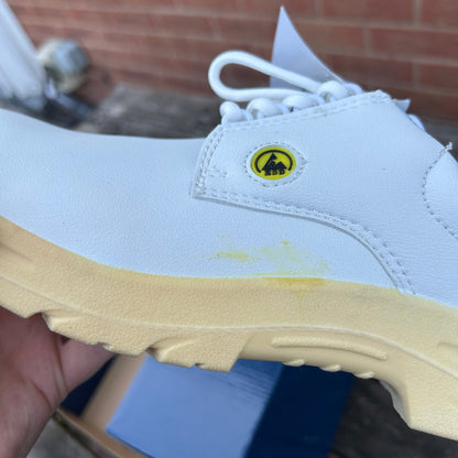 Size 10 Composite light (white ) Safety shoes - Cleaning Products UK