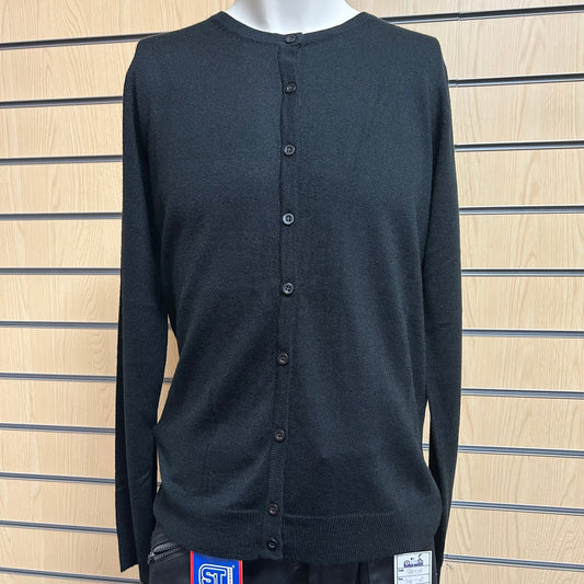 Size 12 Black Cardigan HENBURY H762 - Cleaning Products UK