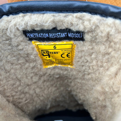 Size 6 Grafters Brown steel toe cap Rigger boots - Cleaning Products UK