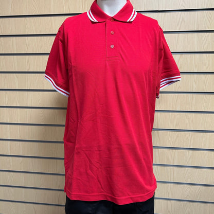 Small Kustom Kit Polo Shirt | Red with White Trim - Cleaning Products UK