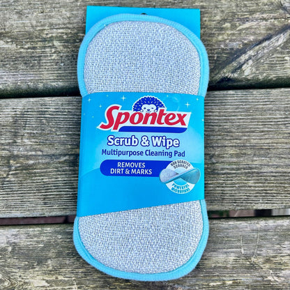 Spontex Scrub & Wipe Cleaning Pads - Cleaning Products UK