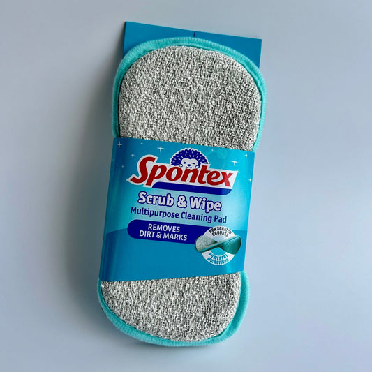 Spontex Scrub & Wipe Cleaning Pads - Cleaning Products UK