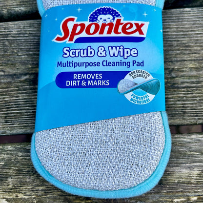 Spontex Scrub & Wipe Cleaning Pads - Cleaning Products UK