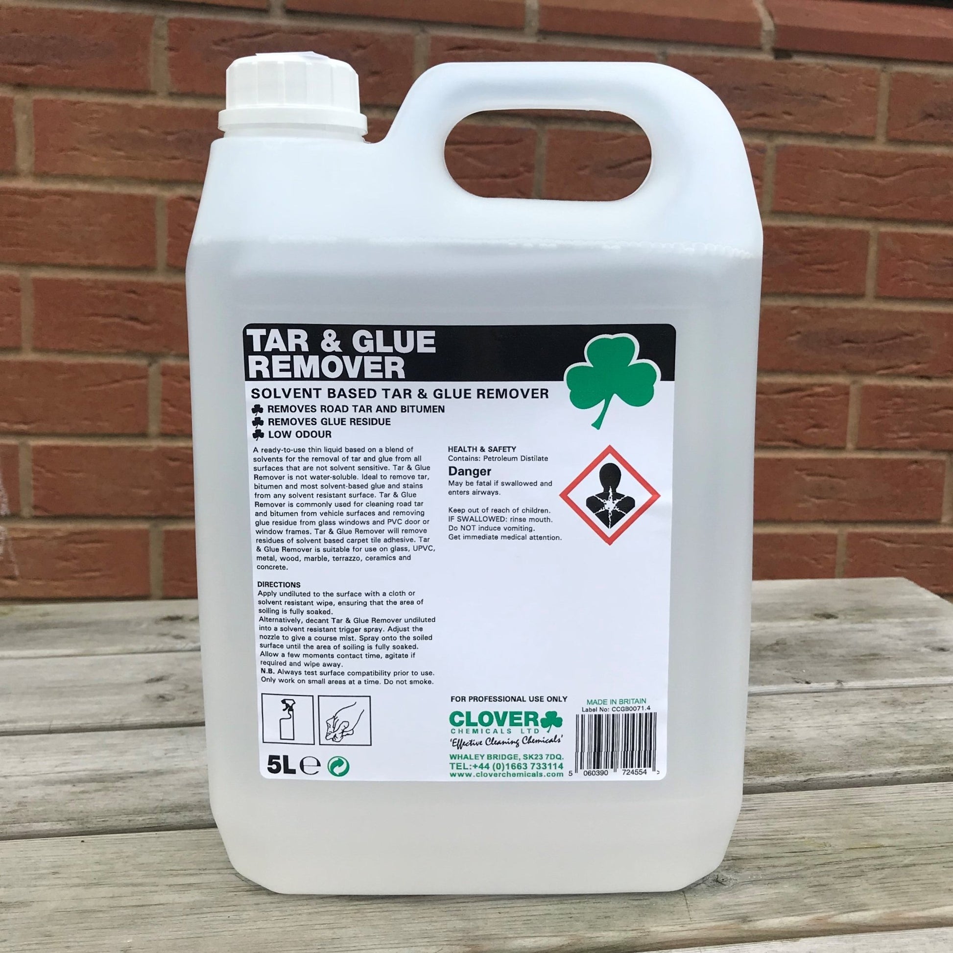 Tar & Glue Remover 5ltr - Cleaning Products UK