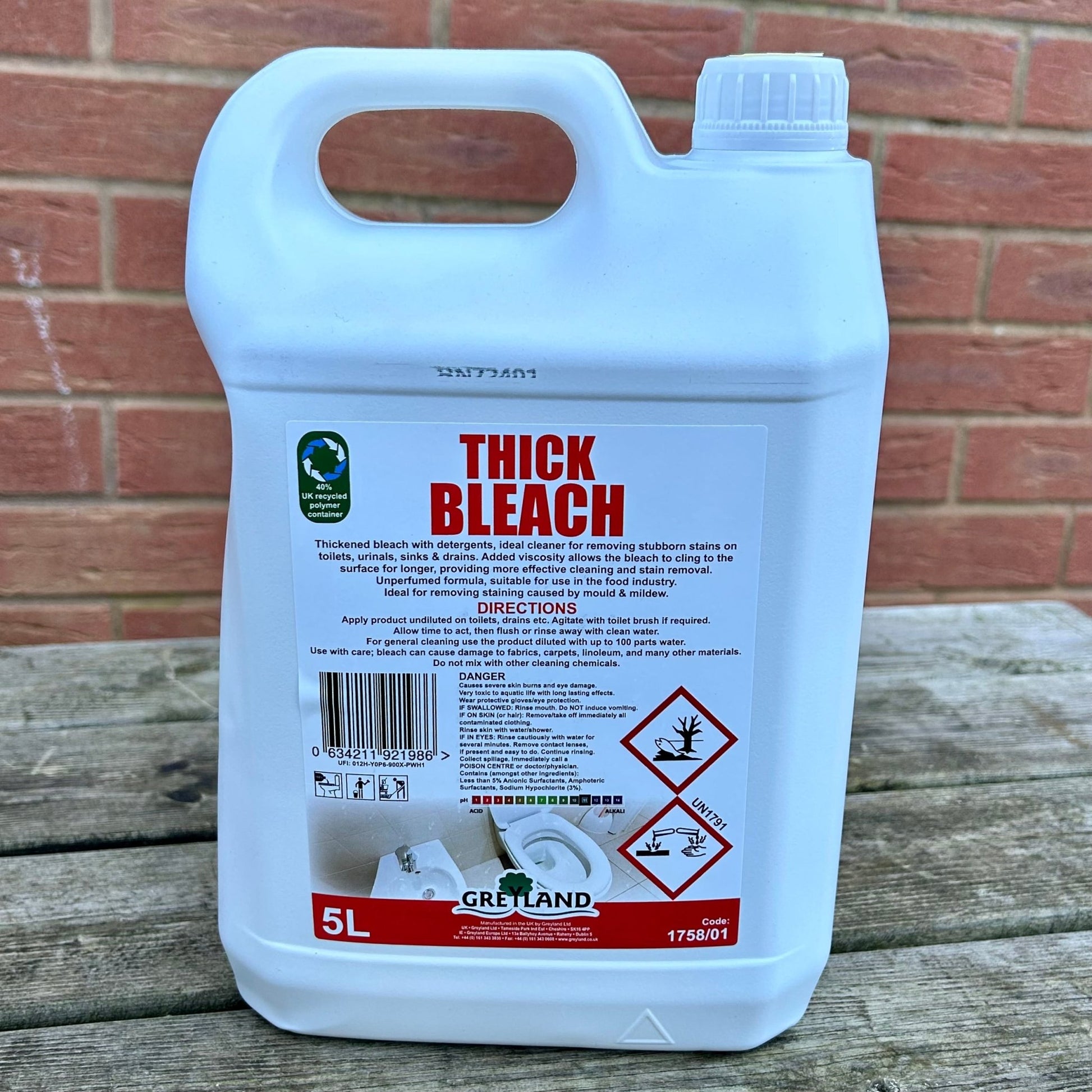 Thick Bleach 5ltr - Cleaning Products UK