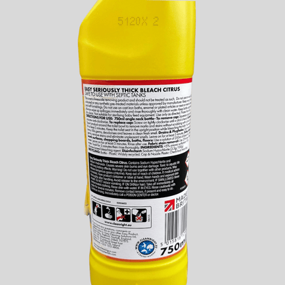 Thick Bleach 750ml - Cleaning Products UK