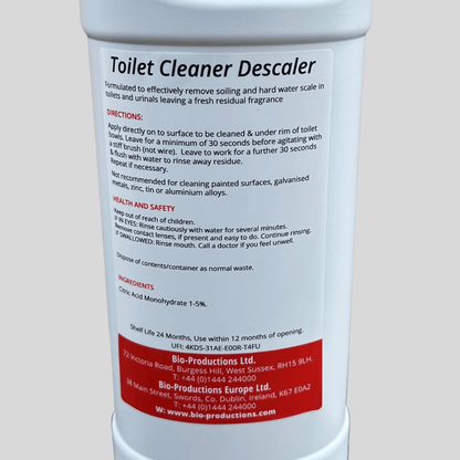 Toilet Cleaner & Descaler 750ml - Cleaning Products UK