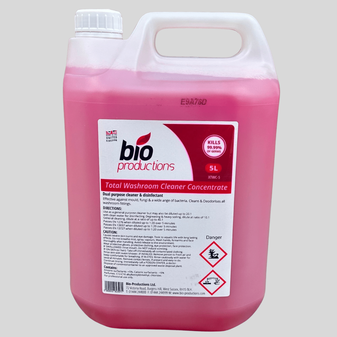 Total Washroom Sanitiser Concentrate 5L – Bio Productions - Cleaning Products UK