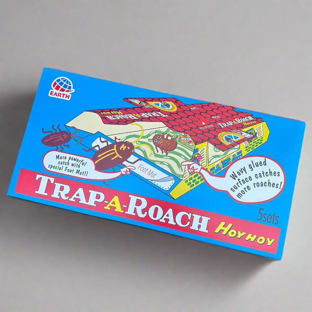 Trap - A - Roach HOY HOY – Non - Toxic Cockroach Traps (5 Disposable Insect Traps) - Cleaning Products UK