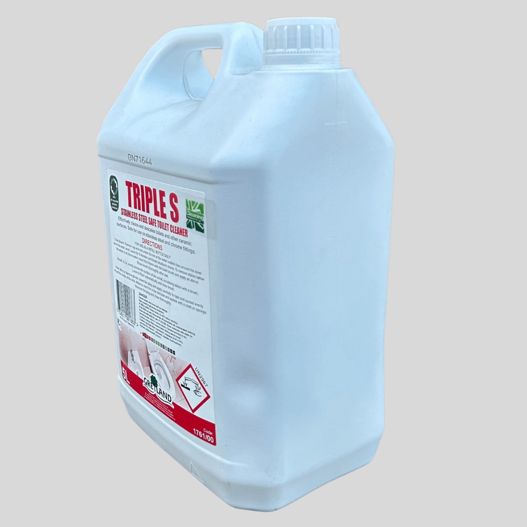 Triple Stainless Steel Safe Toilet Cleaner 5ltr - Cleaning Products UK
