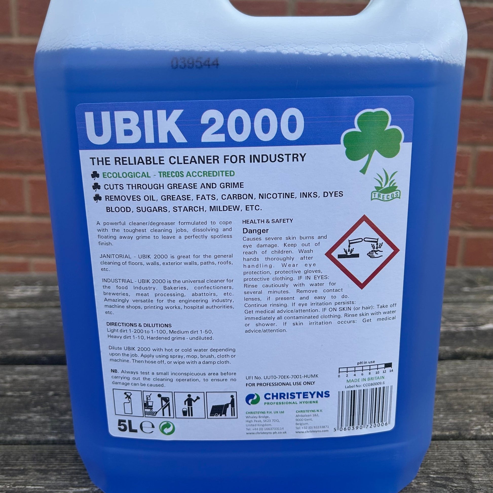 UBIK 2000 - Universal Cleaner Concentrate 5ltr - Cleaning Products UK