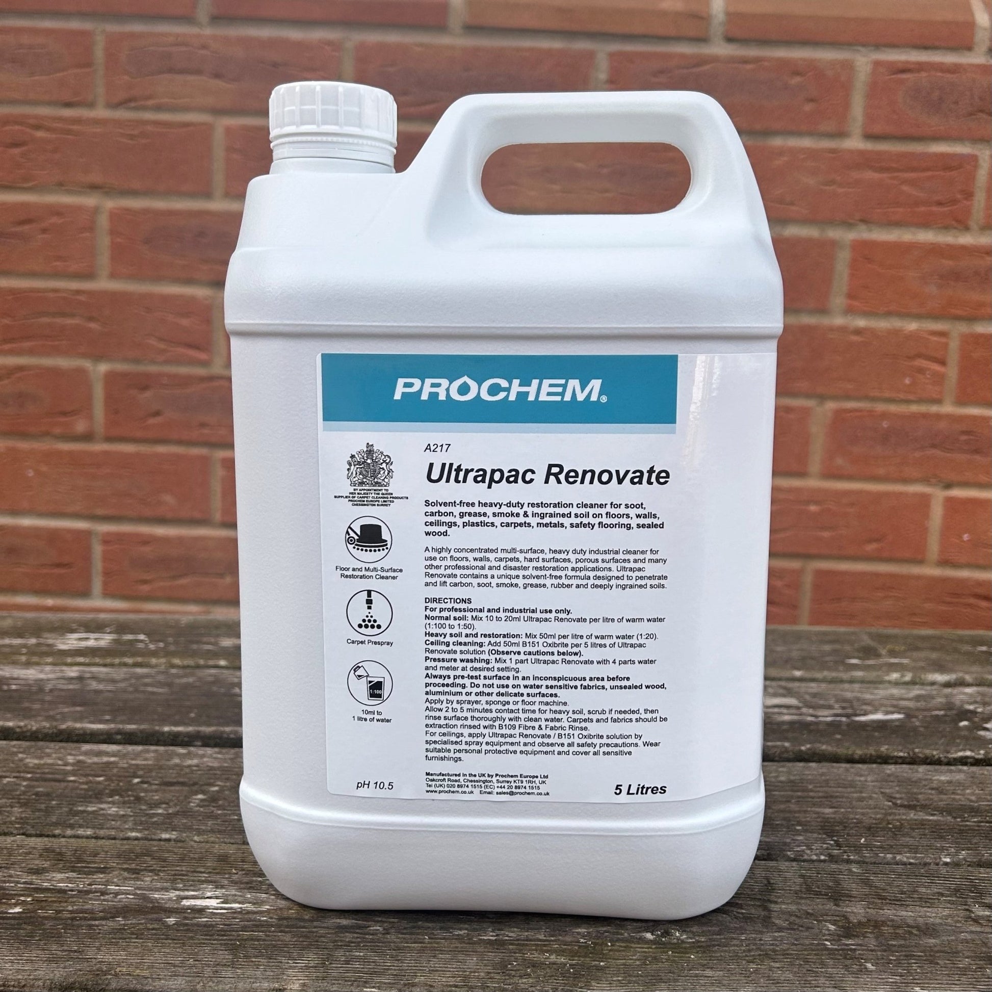 Ultrapac 5ltr - Soot Cleaner - Cleaning Products UK