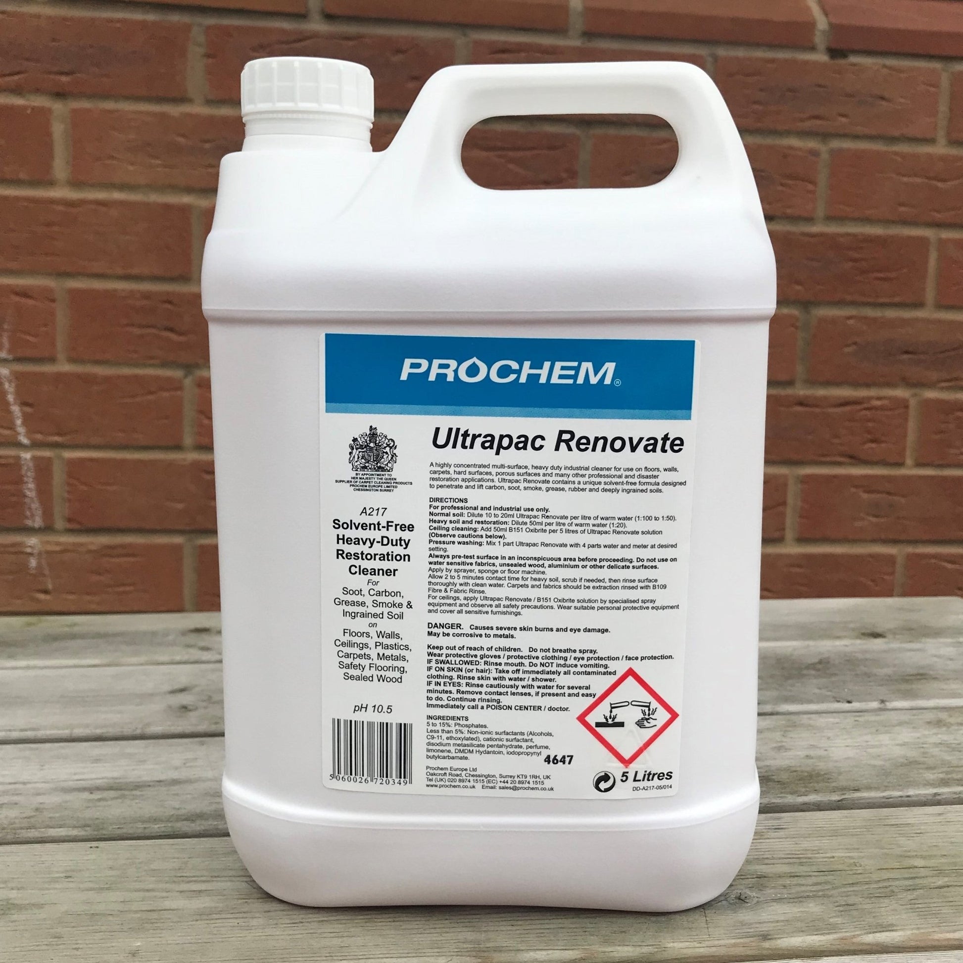 Ultrapac 5ltr - Soot Cleaner - Cleaning Products UK