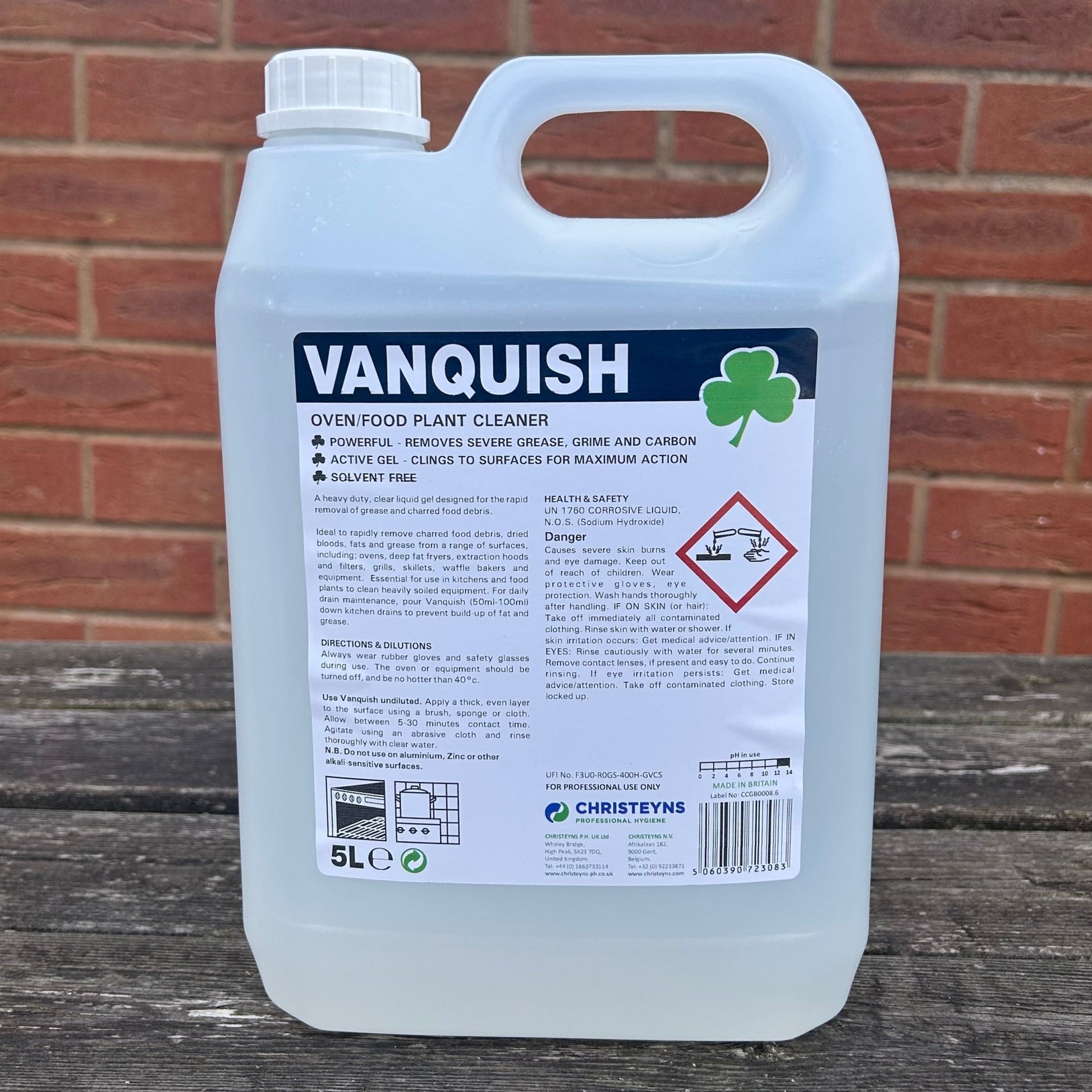 Vanquish Heavy Duty Oven Cleaner 5ltr - Cleaning Products UK