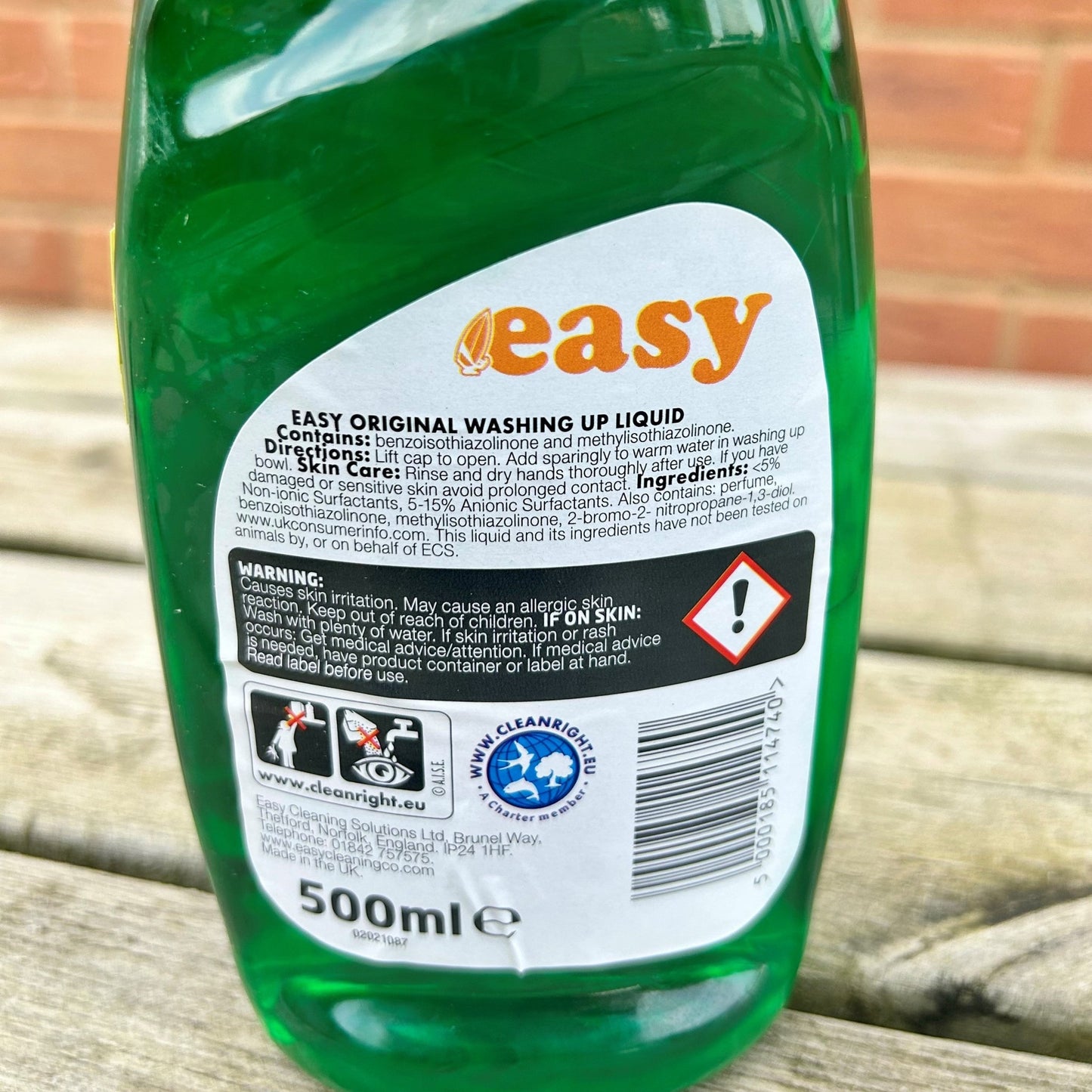 Washing Up Liquid 500ml - Cleaning Products UK