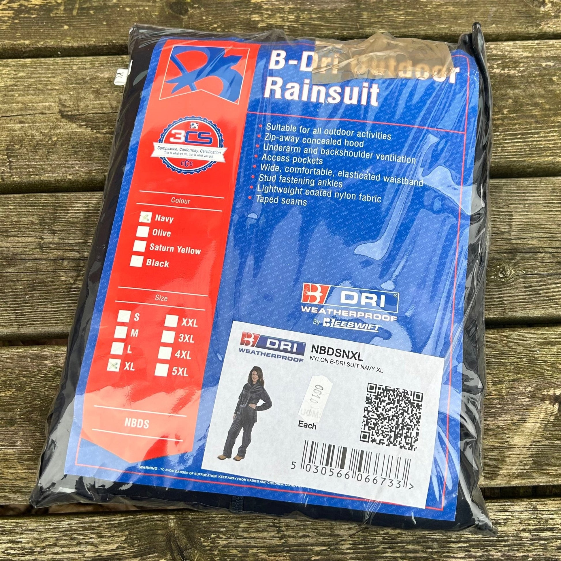 Waterproof Rainsuit Navy XLarge - Cleaning Products UK