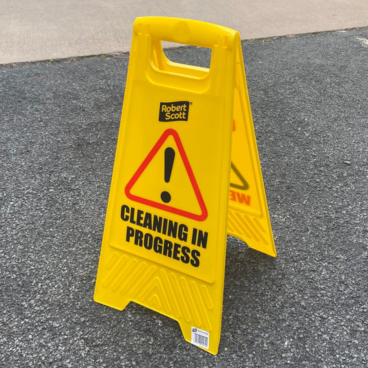 Wet Floor / Cleaning In Progress Sign - Cleaning Products UK