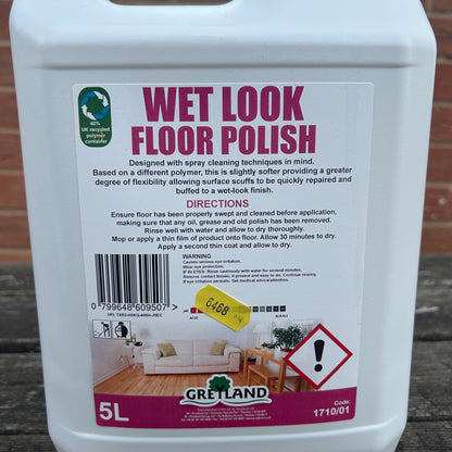 Wet Look Floor Polish 5ltr - Cleaning Products UK