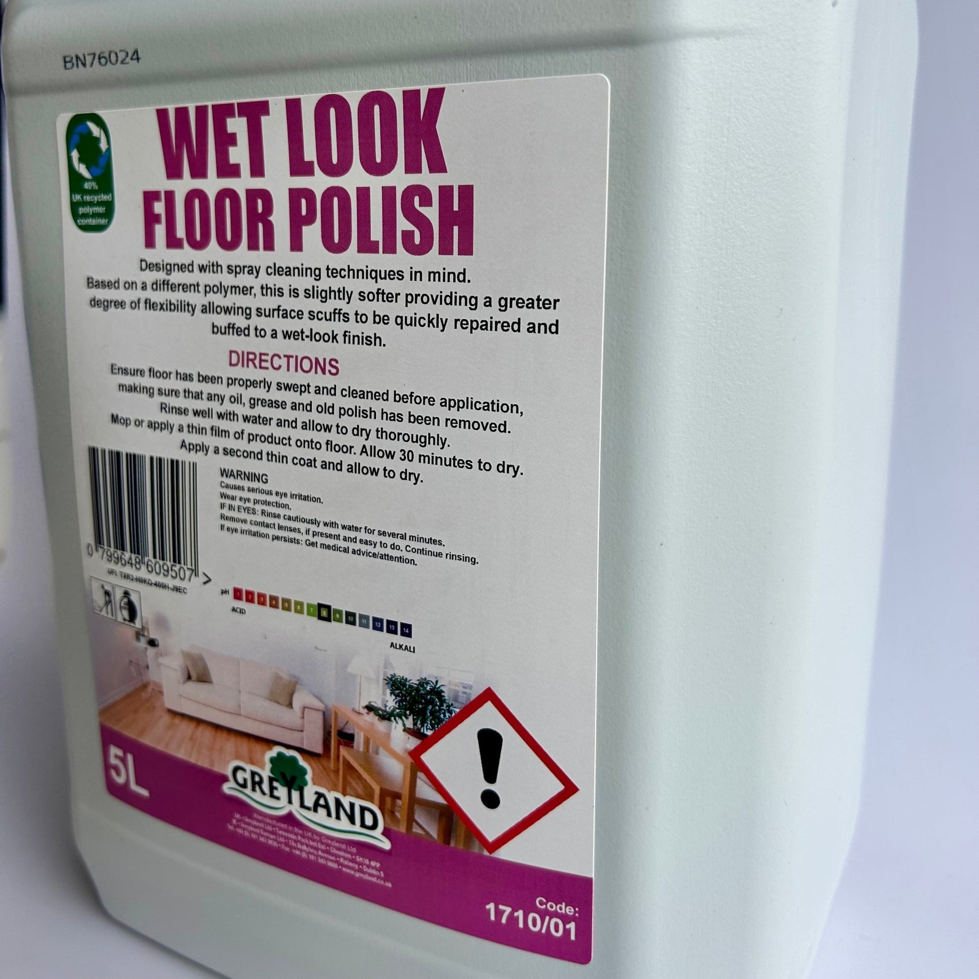 Wet Look Floor Polish 5ltr - Cleaning Products UK