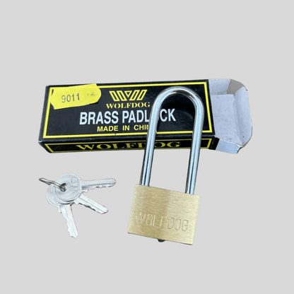 Wolf Dog 30mm Padlock | Durable Brass Security Lock with Keys - Cleaning Products UK