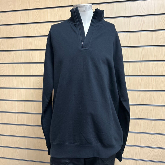 XLarge B&C Black Half Zip Sweatshirt Unisex - Cleaning Products UK
