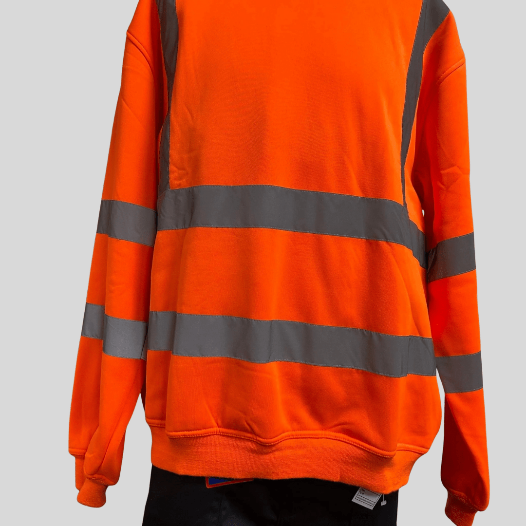 XLarge Orange Hi - Vis Sweatshirt Yoko HVJ510 - Cleaning Products UK