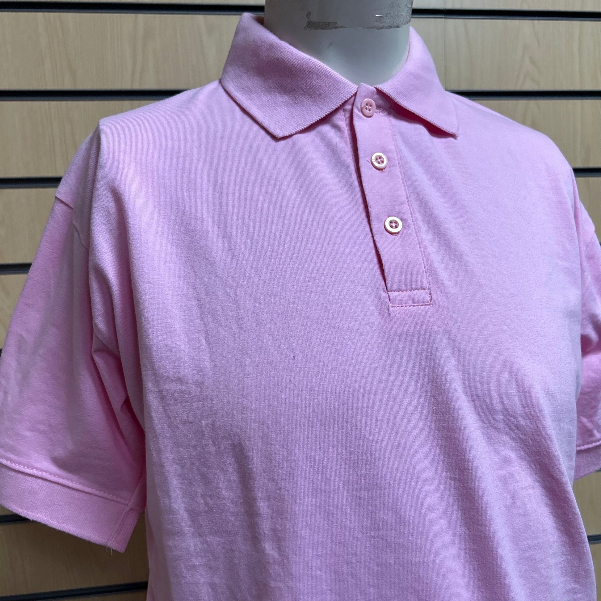 XSmall Uneek Jersey Polo Shirt | Light Pink (Oversized Fit) - Cleaning Products UK