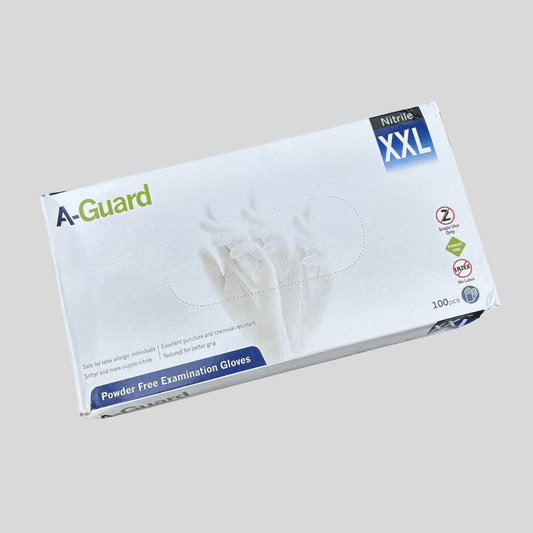 XXLarge A - Guard Nitrile Gloves PK 100 - Cleaning Products UK