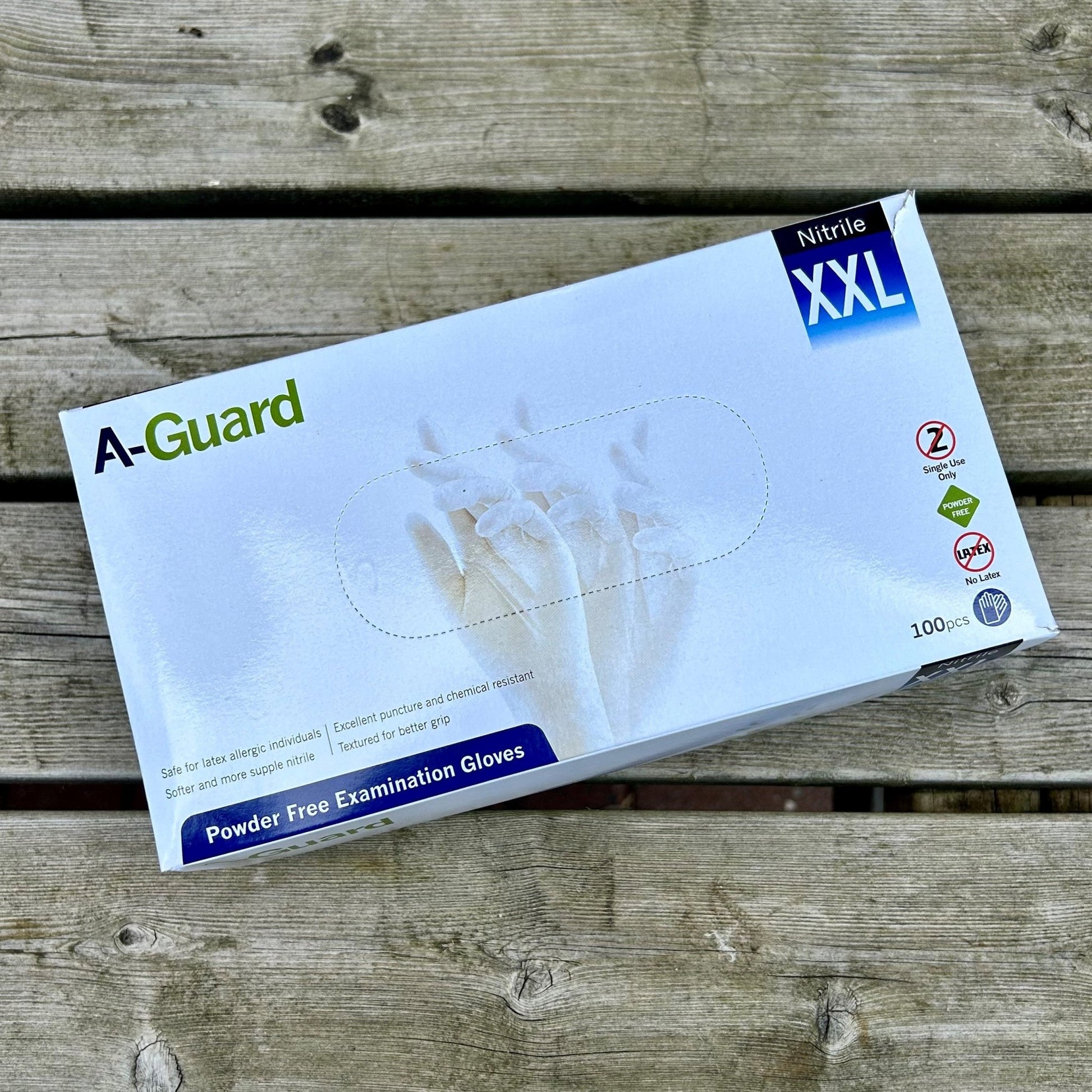 XXLarge A - Guard Nitrile Gloves PK 100 - Cleaning Products UK